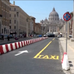 Roma, parte la pedonalizzazione di Piazza Pia per il Giubileo