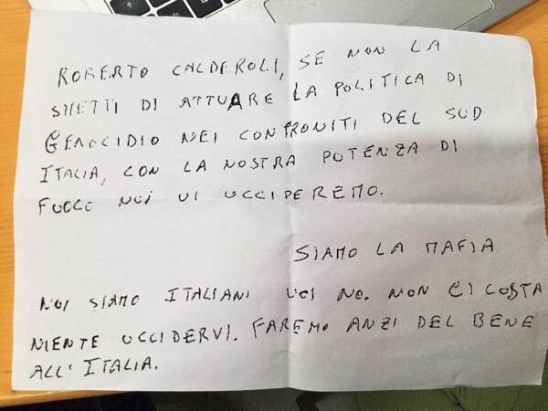 Autonomia, Calderoli: “Io minacciato di morte, ma vado avanti”