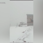 La Marmolada ricoperta di neve, le immagini dalla cima di Punta Penia