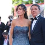 Venezia 80, Renzi e la moglie Landini sul red carpet