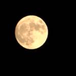 Striscia di Gaza, il cielo illuminato dalla Superluna blu