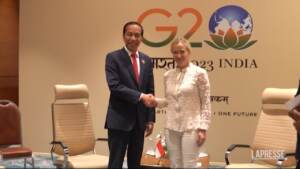 Italia-Indonesia, Meloni vede Widodo: “Rilanciare rapporti bilaterali”