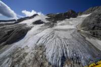 Marmolada, le immagini del ghiacciaio Punta Rocca