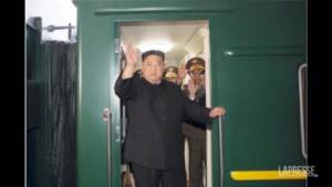 Corea del Nord, le immagini di Kim sul treno blindato verso la Russia