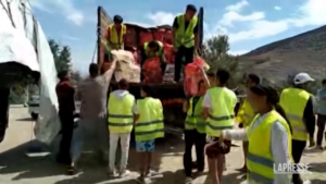 Terremoto Marocco, l’arrivo di aiuti nel villaggio di Tafeghaghte