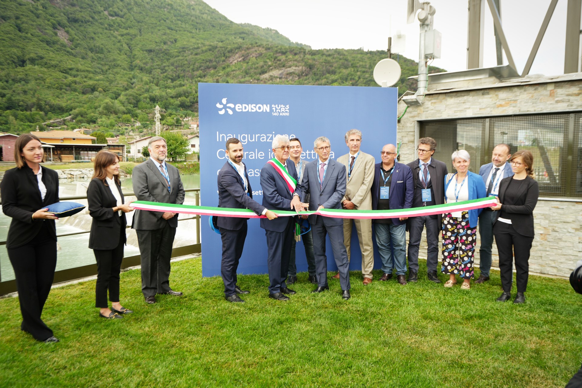 Edison, inaugurata la nuova centrale idroelettrica di Quassolo