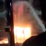 Como, incendio in centrale elettrica: forse colpa di un fulmine