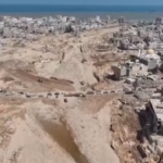 Alluvioni in Libia, le immagini della devastazione riprese dal drone