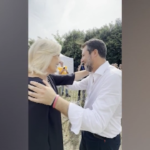 Pontida, Salvini accoglie Le Pen