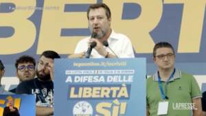 Salvini a Pontida, “Governo andrà avanti cinque anni, io garante”