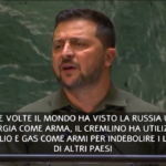 Ucraina, Zelensky all’Onu: “Russia usa cibo e energia come armi”