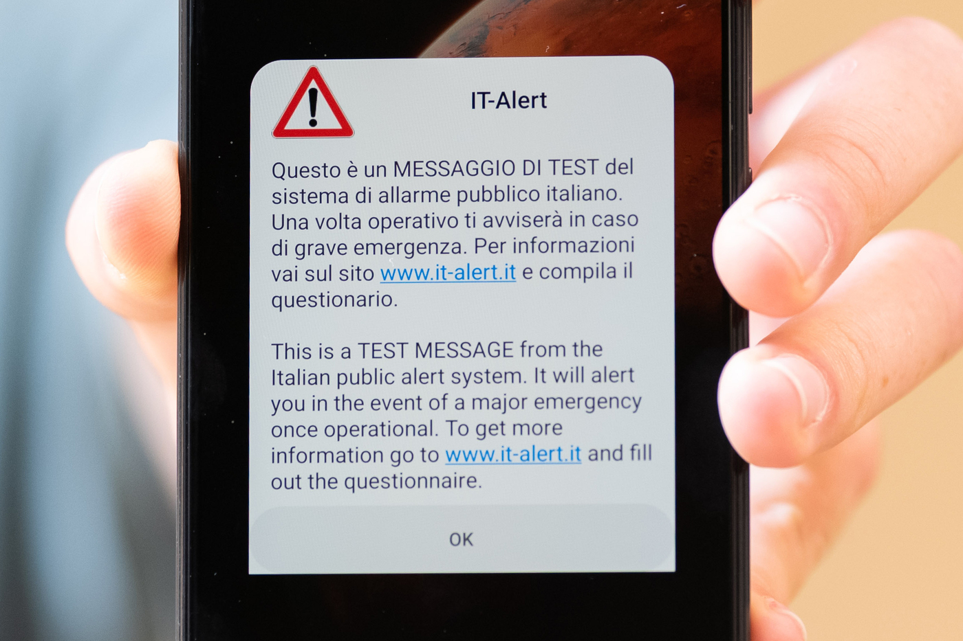 Lazio, rinviato test IT-Alert di giovedì Lazio, rinviato test IT-Alert di giovedì