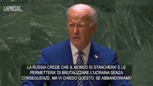 Ucraina, Biden all’Onu: “Fermare Russia per scoraggiare altre aggressioni”