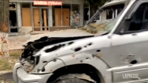 Nagorno-Karabakh, i danni delle esplosioni dopo l’operazione lanciata dalle forze azere