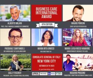 Italia-Usa, a New York la 6a edizione del “Business Care International Award”