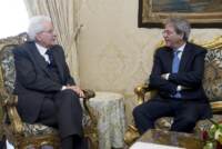 Quirinale, Sergio Mattarella con il Presidente del Consiglio Paolo Gentiloni