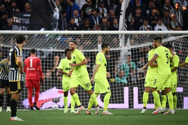 Sassuolo-Juventus 4-2, crollo dei bianconeri