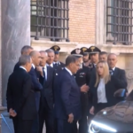 Napolitano, l’arrivo della premier Meloni alla camera ardente