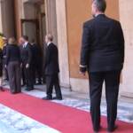 Napolitano, Draghi alla camera ardente in Senato