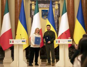 Kiev - La Presidente del Consiglio Giorgia Meloni incontra Volodymyr Zelensky