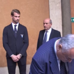 Napolitano, Lotito alla camera ardente con Romagnoli