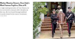 Messina Denaro: la morte del boss mafioso sui siti di tutto il mondo