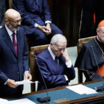 Giorgia Meloni a Montecitorio per i funerali di Stato di Giorgio Napolitano