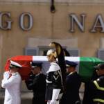 Giorgia Meloni a Montecitorio per i funerali di Stato di Giorgio Napolitano