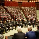 Giorgia Meloni a Montecitorio per i funerali di Stato di Giorgio Napolitano