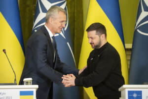 Kiev - Il Presidente Zelensky riceve il Segretario generale della NATO Jens Stoltenberg