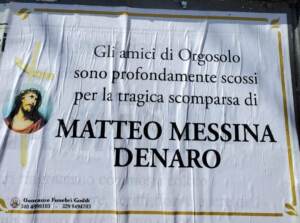 Messina Denaro, in Sardegna manifesti funebri dagli “amici di Orgosolo”