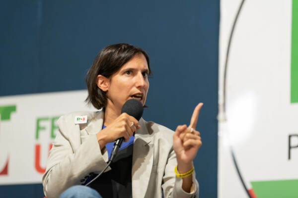 Elly Schlein presso la Festa dell'Unità del Partito Democratico a Torino