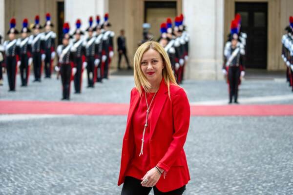 Giorgia Meloni riceve a Palazzo Chigi il Presidente dell'Albania Edi Rama