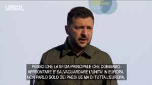 Ucraina, Zelensky: “Sfida è salvaguardare unità Europa”