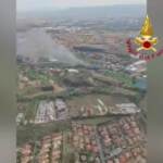 Roma, incendio nelle tribune del golf club della Ryder Cup