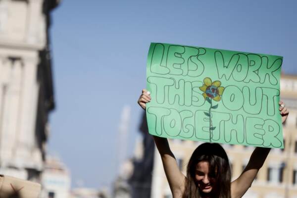 Manifestazione a Roma dei Fridays For Future