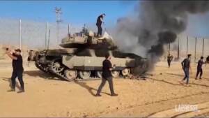 Israele, tank a fuoco nel sud del Paese