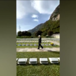 Vajont, Mattarella al cimitero monumentale Fortogna