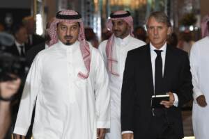 Presentazione di Roberto Mancini nuovo allenatore della nazionale dell\'Arabia Saudita