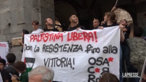 Milano, sit-in pro Palestina: “Israele governo fascista”