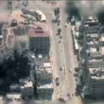 I bombardamenti di Israele nel centro di Gaza City