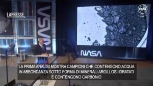 Spazio, NASA mostra primi campioni asteroide Bennu