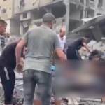 Gaza, corpi estratti dalle macerie a Jabalia