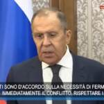 Israele, Lavrov: “Stop immediato al conflitto”