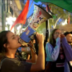 Barcellona, manifestazione di sostegno alla Palestina