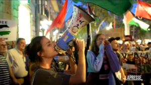 Barcellona, manifestazione di sostegno alla Palestina