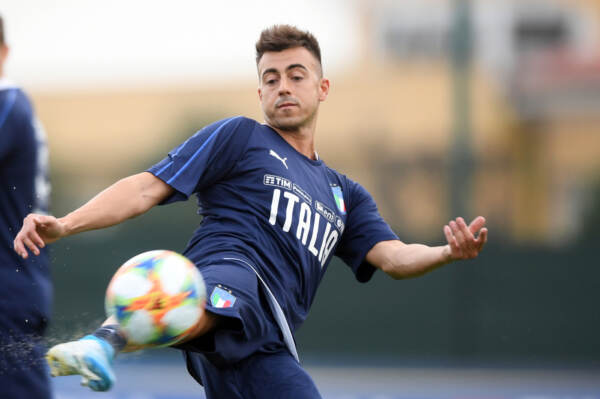 Ritiro Nazionale Italiana calcio, sessione di allenamento