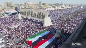 Manifestazione pro Palestina a Baghdad