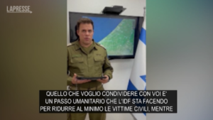 Israele ordina evacuazione civili da Gaza, il messaggio dell’esercito
