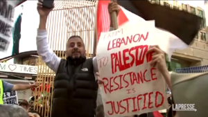 New York, in centinaia al corteo pro-Palestina a Times Square